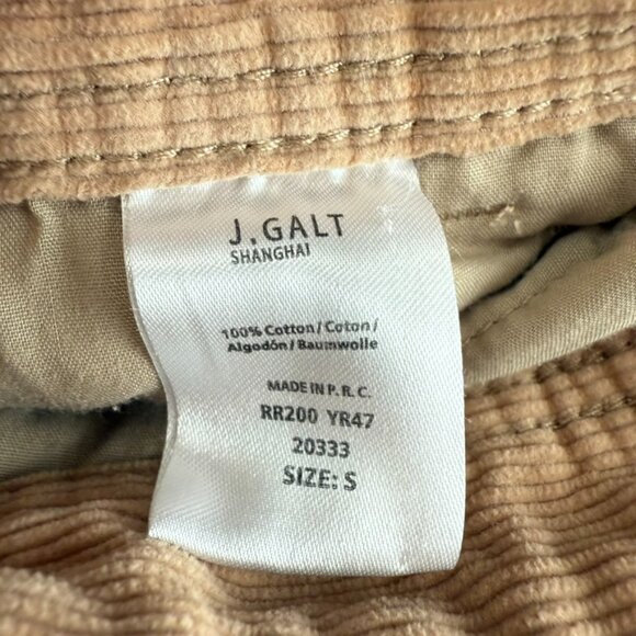 J Galt High Rise Corduroy Pants Women S Brown Cotton Casual Granolagirl Boho - Picture 3 of 5